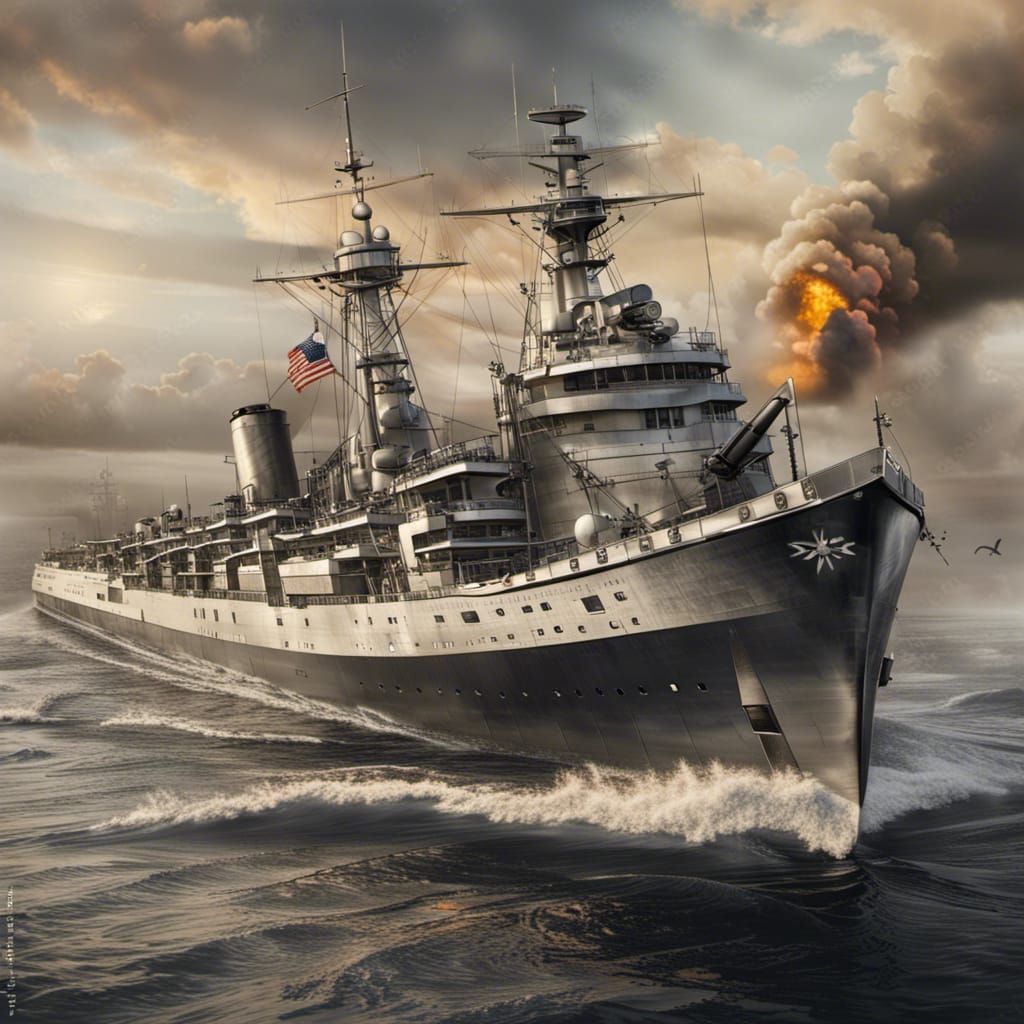 Modern American Cruiser: Highly Detailed Image