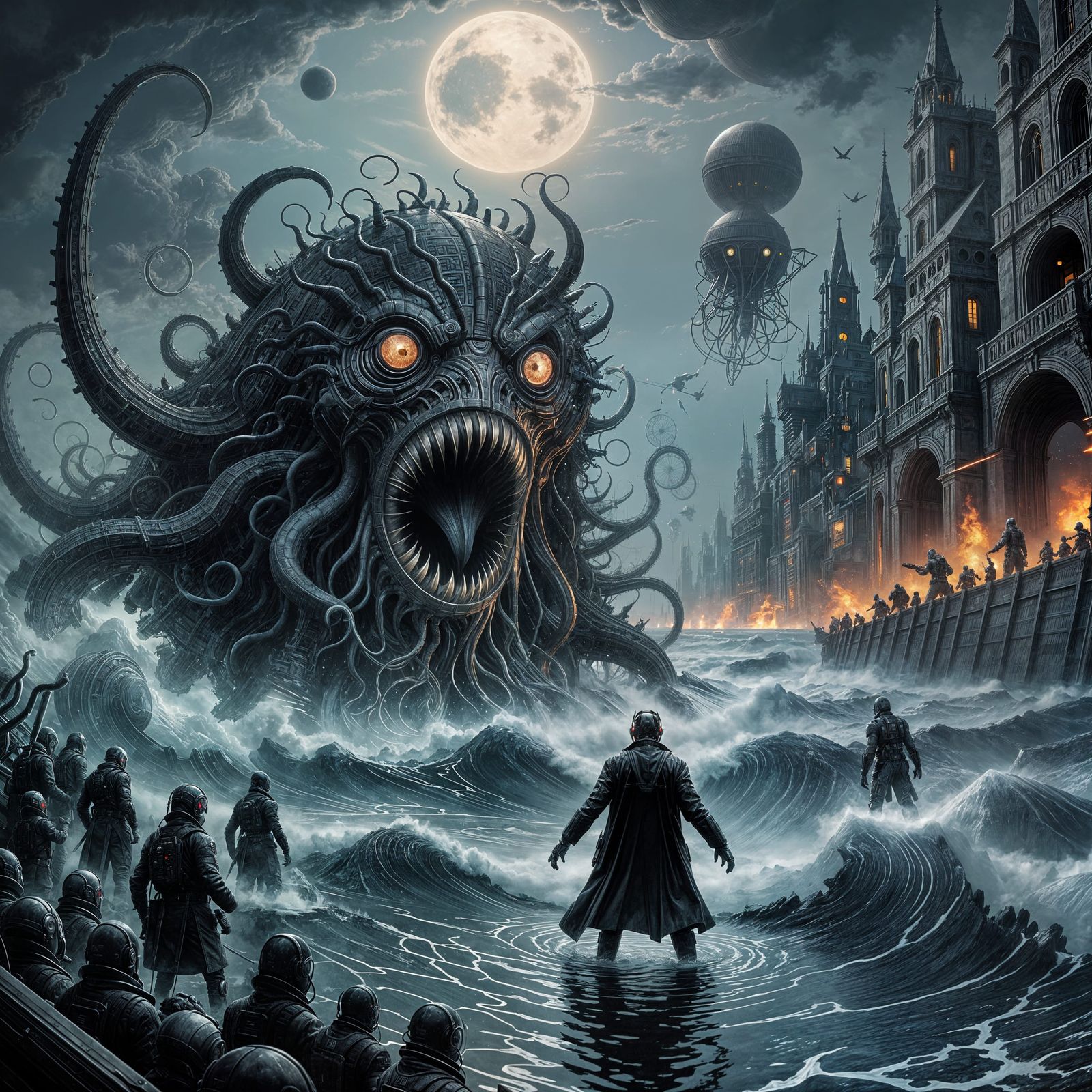 Lovecraftian Monsters Rise from the Bubbling Ocean