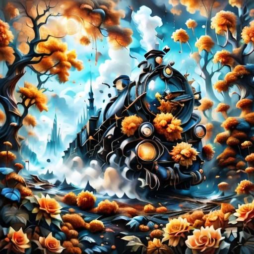 Epic Movie Shots with Watercolor and Fractals