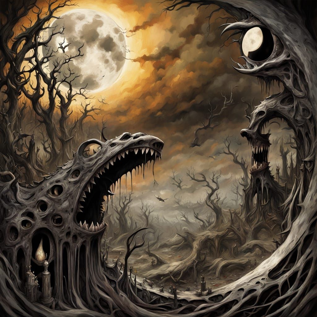 Macabre Eclipse in a Forest of Thorns