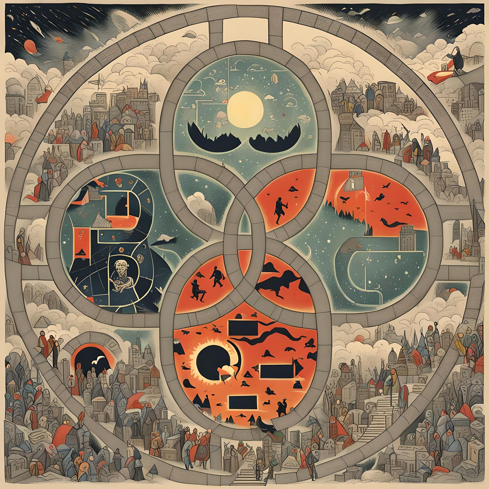 Apocalyptic Landscape Generated by AI