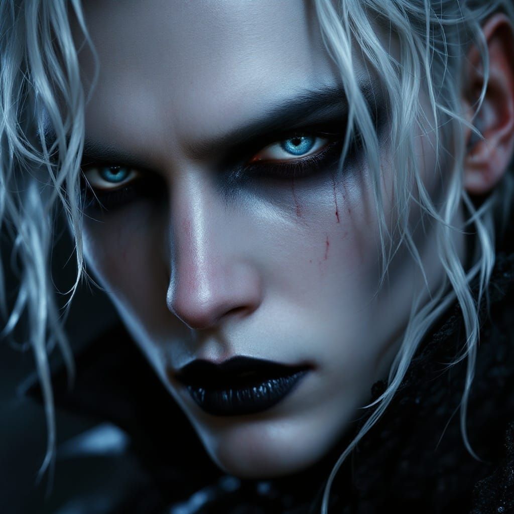 Gothic Vampire Lestat in Extreme Close-Up