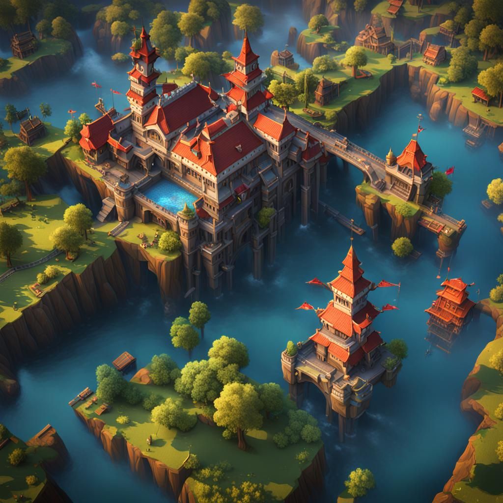 Detailed Roblox Matte Painting in Unreal Engine 5