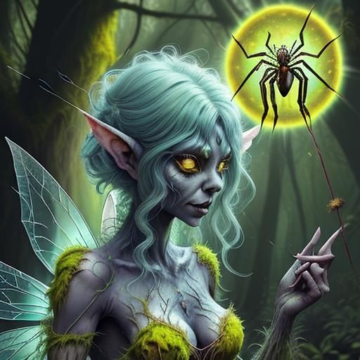 Spider lancer engaged fairy woman