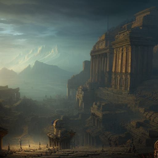 Roman General in Detailed Matte Painting