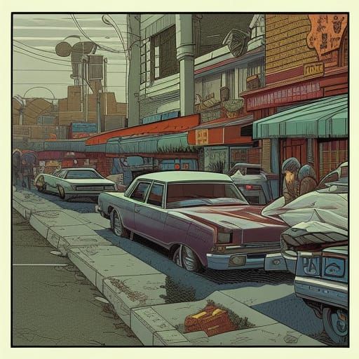 Comic Book Art in Style of Mark Brooks and Dan Mumford