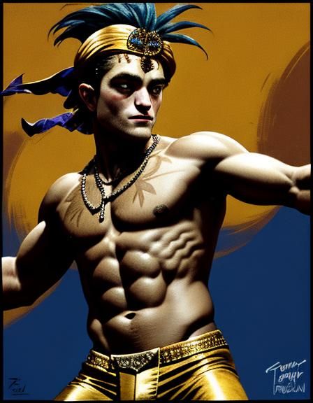 Robert Pattinson dancing in Rio Carnival