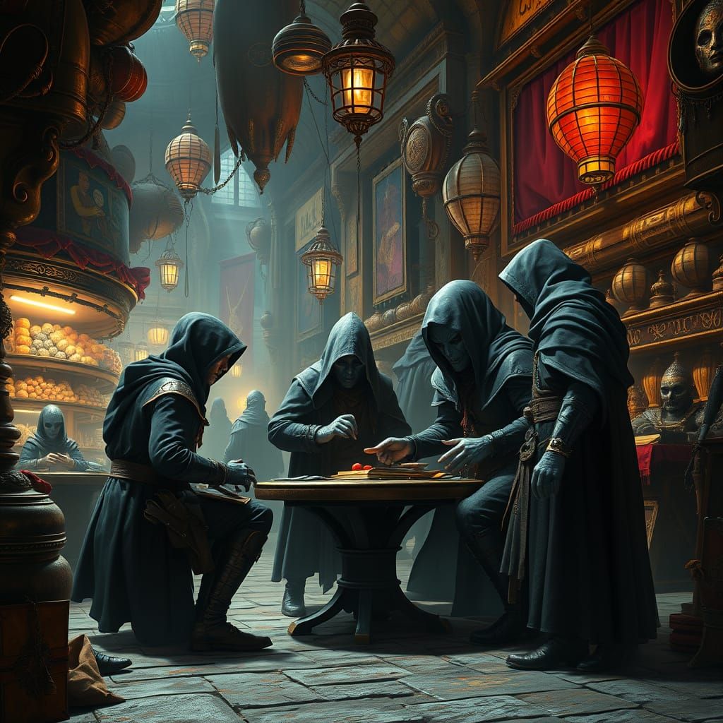 A clandestine meeting unfolds ...