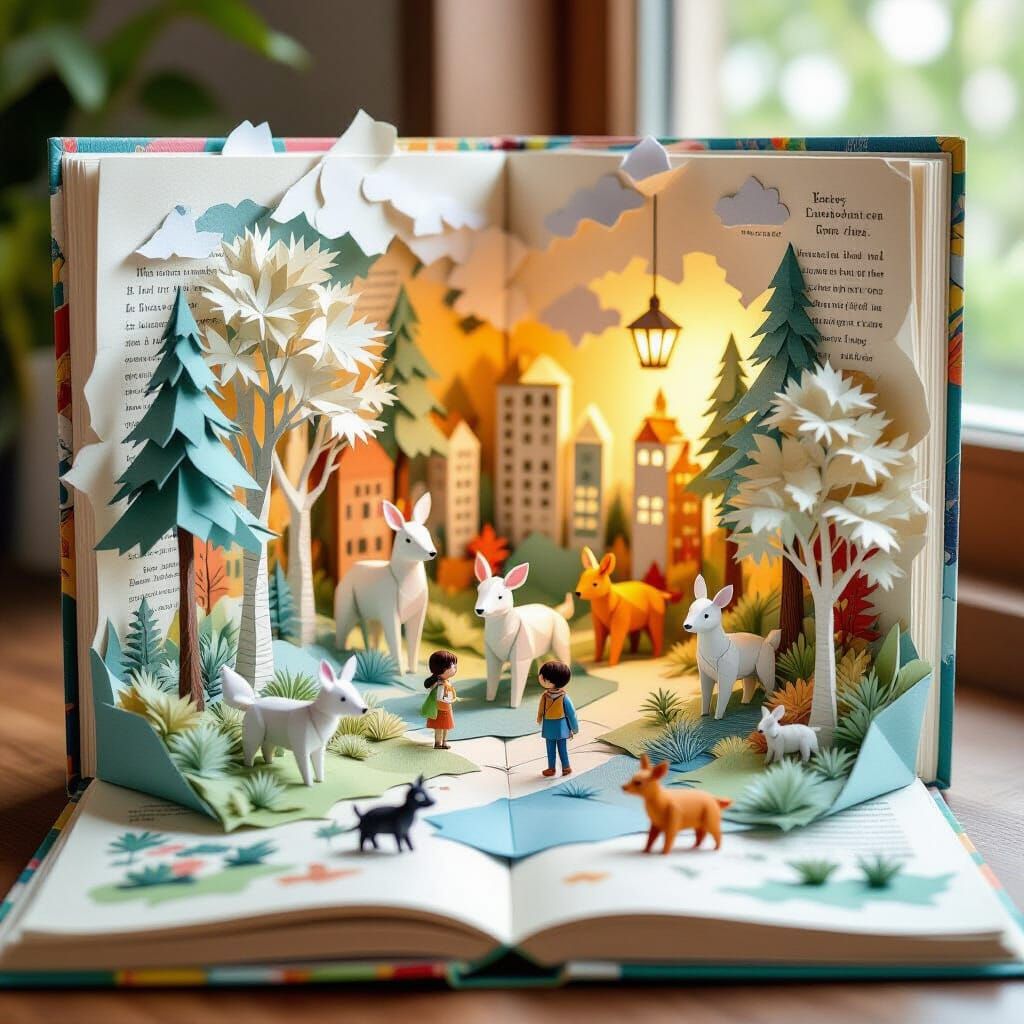 Origami Forest and Pop-Up City Adventure