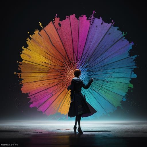 Photorealistic Concept Art of Woman with Dramatic Lighting