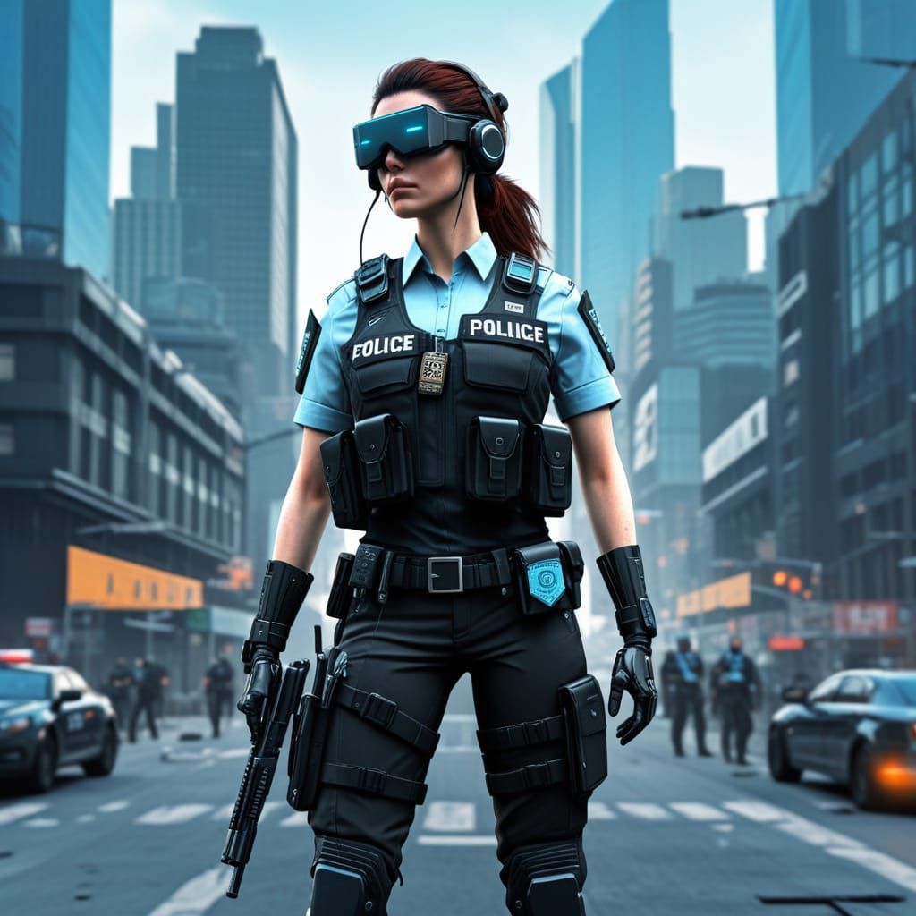 Scifi police girl...
