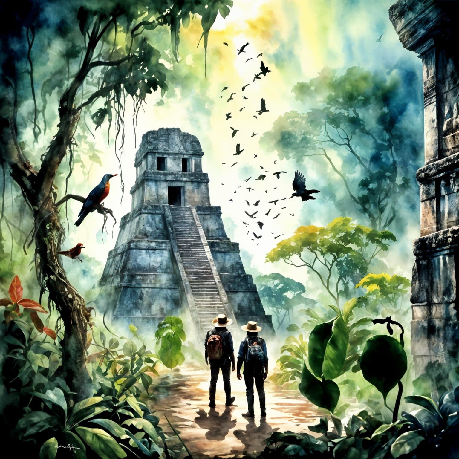 Explorers Uncover Hidden Temple in Exotic Rainforest