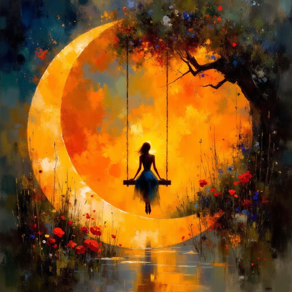 Swinging over the Moon