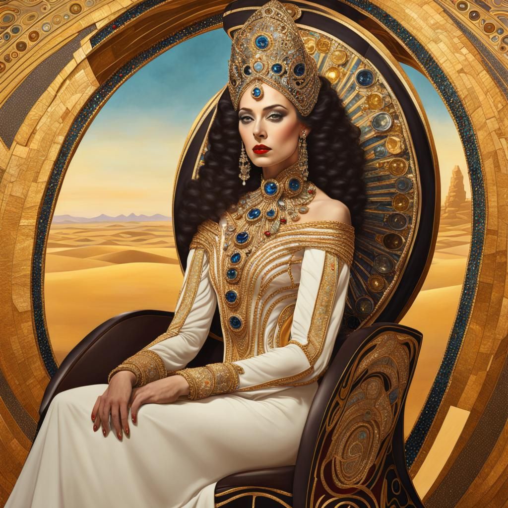 Desert Queen in Art Nouveau Style
