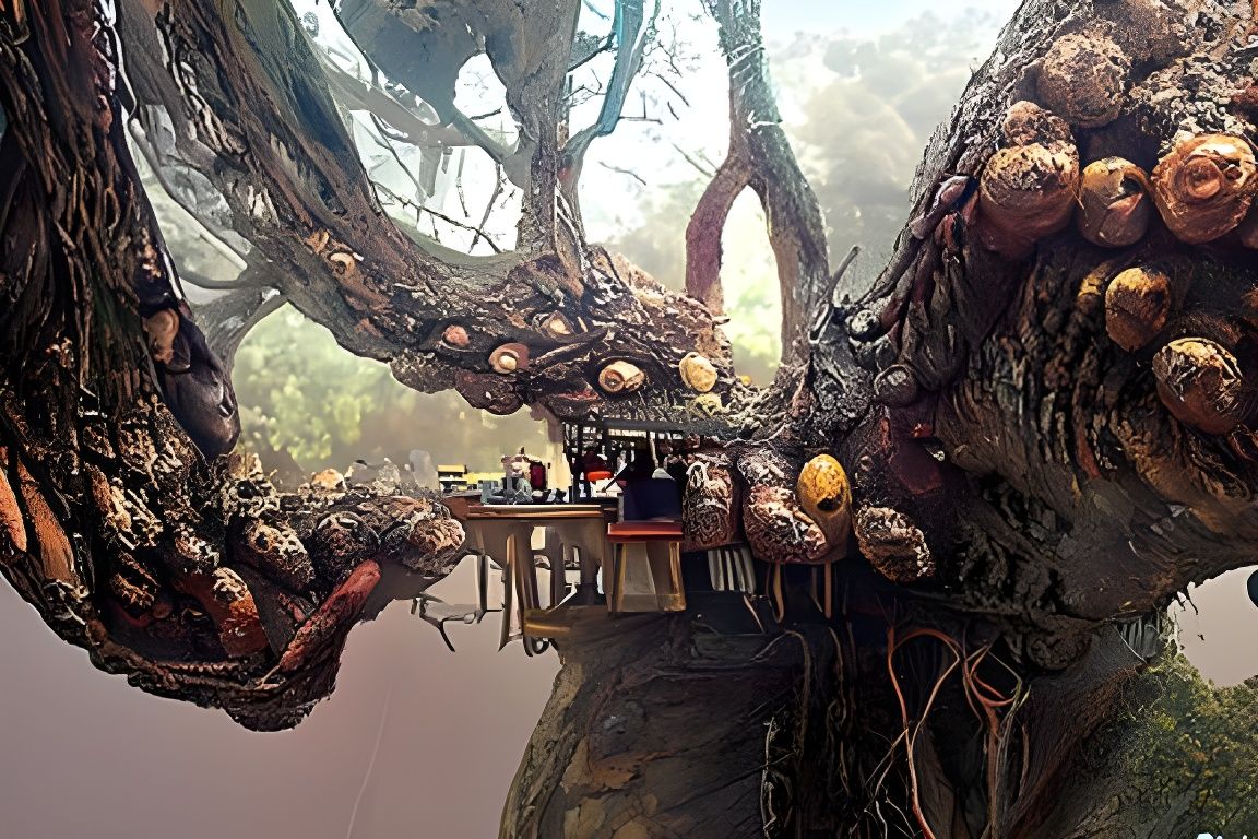 Cosmic Horror Restaurant in Giant Tree