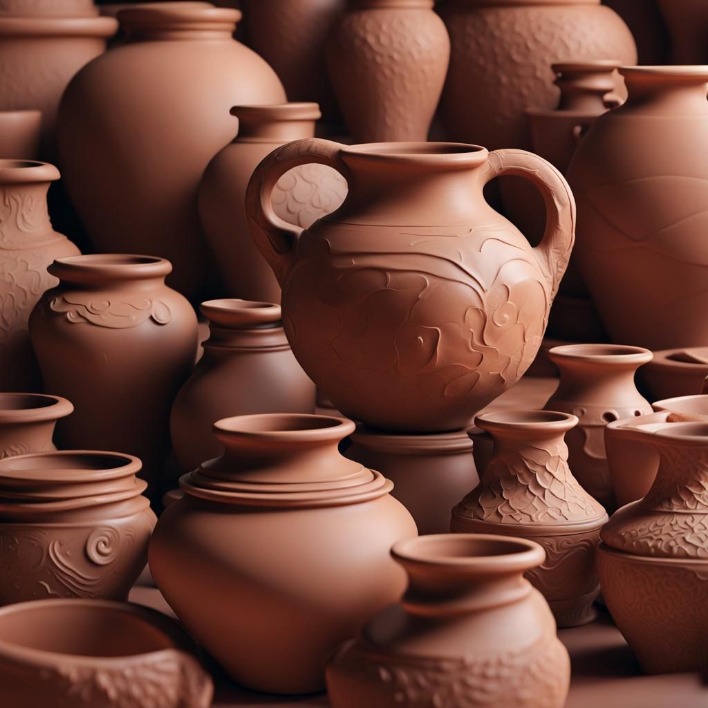 Hyperrealistic Clay Pottery in Unreal Engine 5