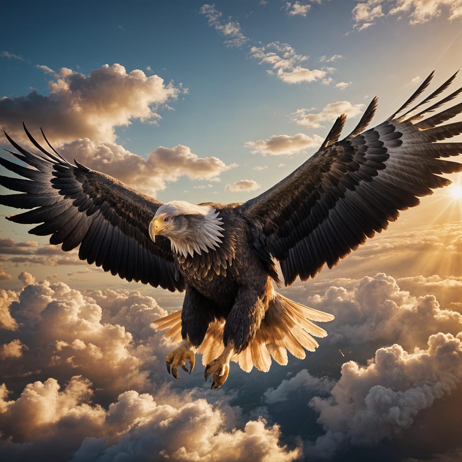 Abstract Soaring Form in Flight