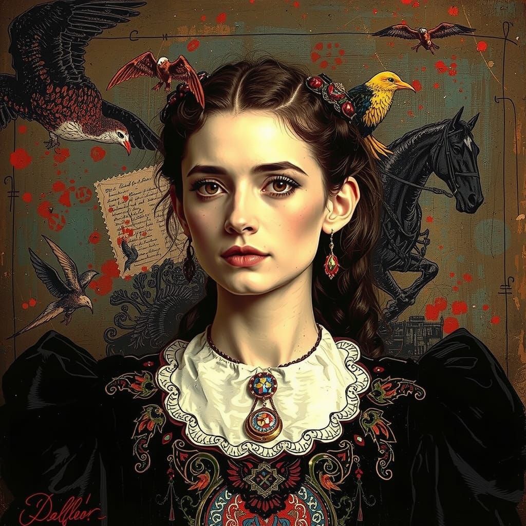 Etcher's Etched Sketch in Artistic Style