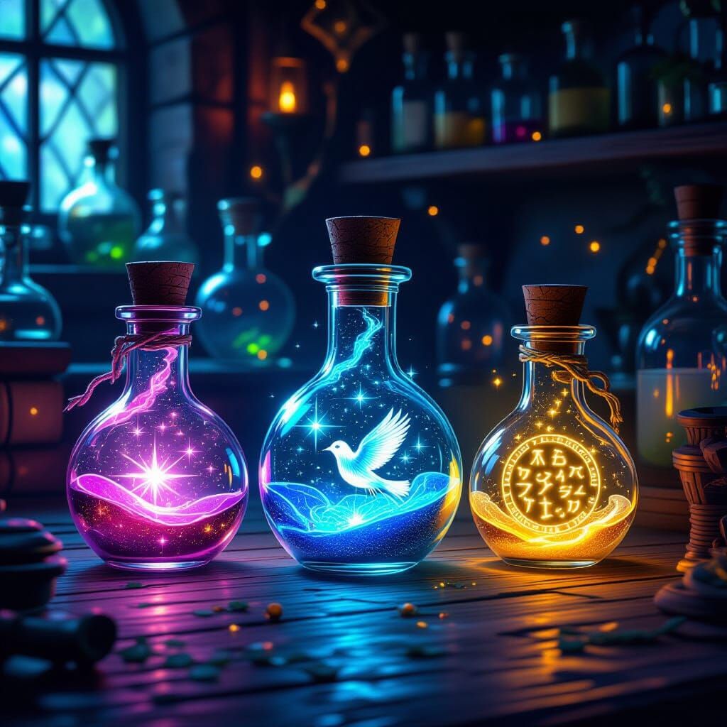 Magical Potions in Alchemist's Workshop