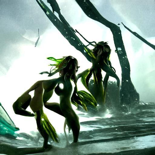 Underwater Lightning Storm Concept Art