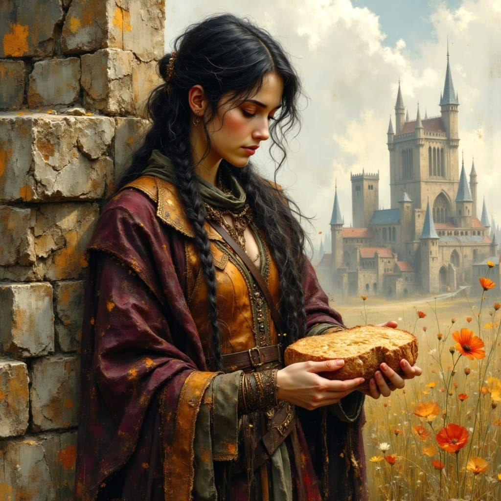 Viking Woman's Compassion: A Medieval Portrait