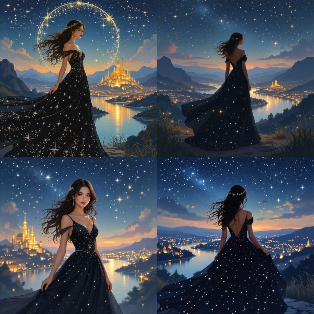 Night Court Profile Picture: Woman Under Starry Skies