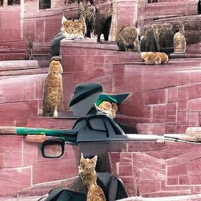 Photorealistic Regal Cat Portrait with Cinematic Lighting