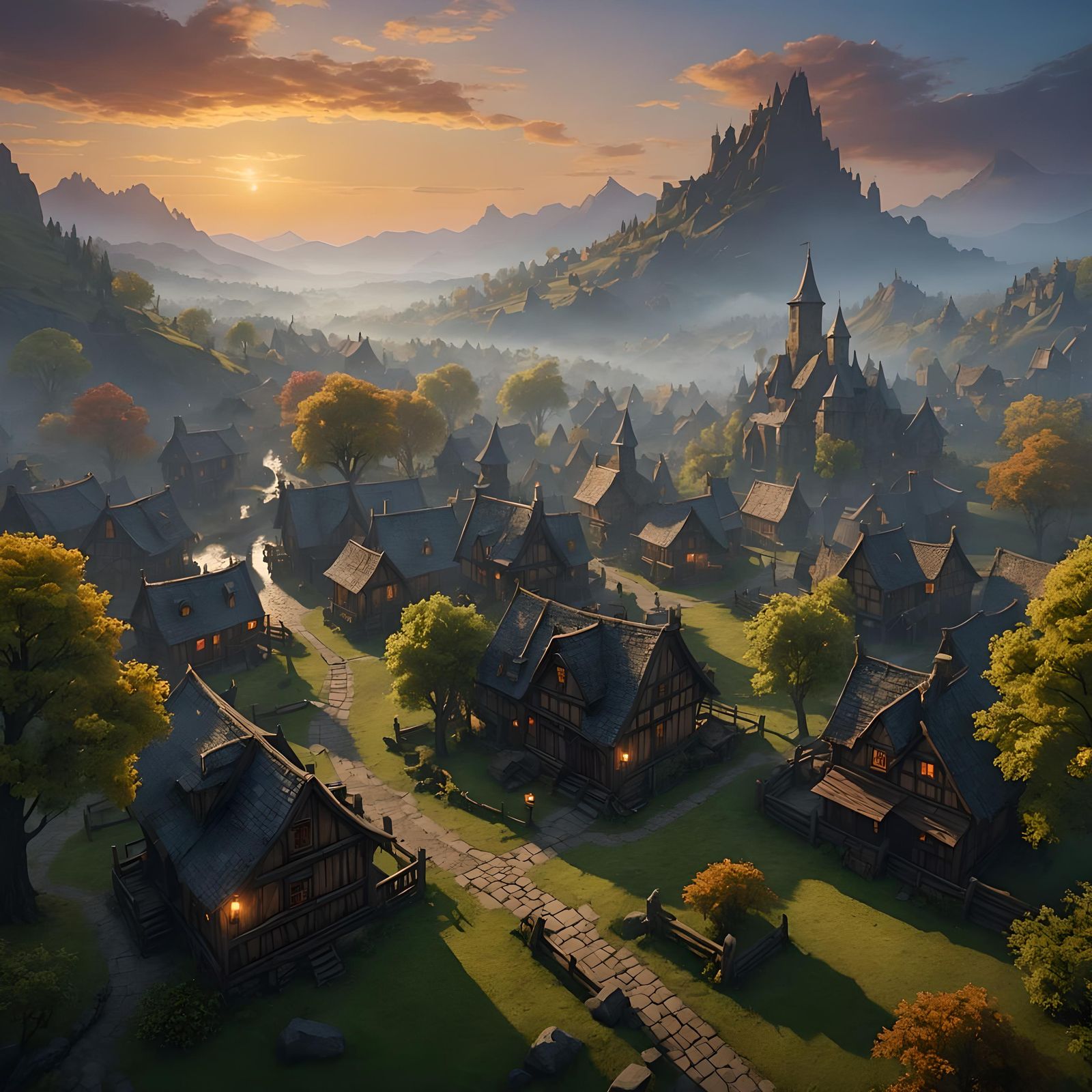 Daggerfall: Misty Sunrise in a Magical Realm