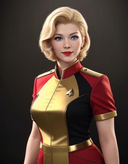 Jennifer Lien as Kess from Star Trek Voyager.