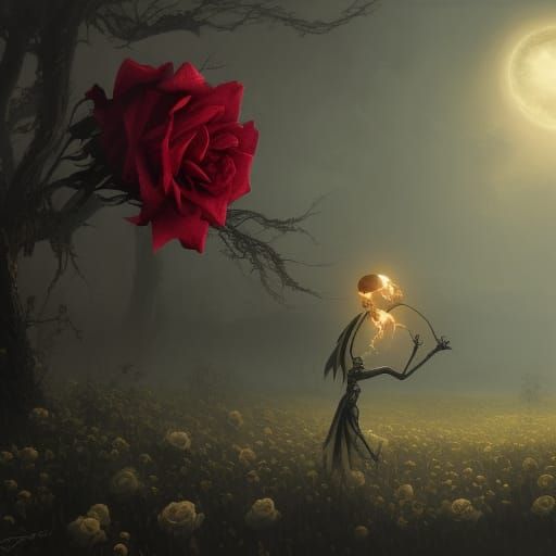 Grim Reaper's Rose: A Study in Life and Death