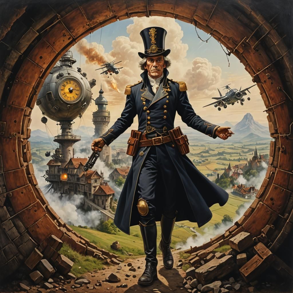 Time Traveler's Smoke-Ringed Portal to Another World