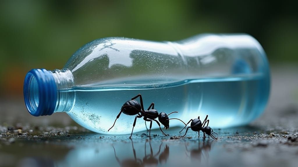 Protective Ant Brothers in a Bottle