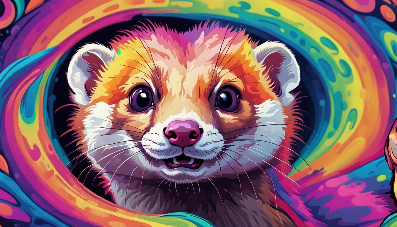 Psychedelic weasel