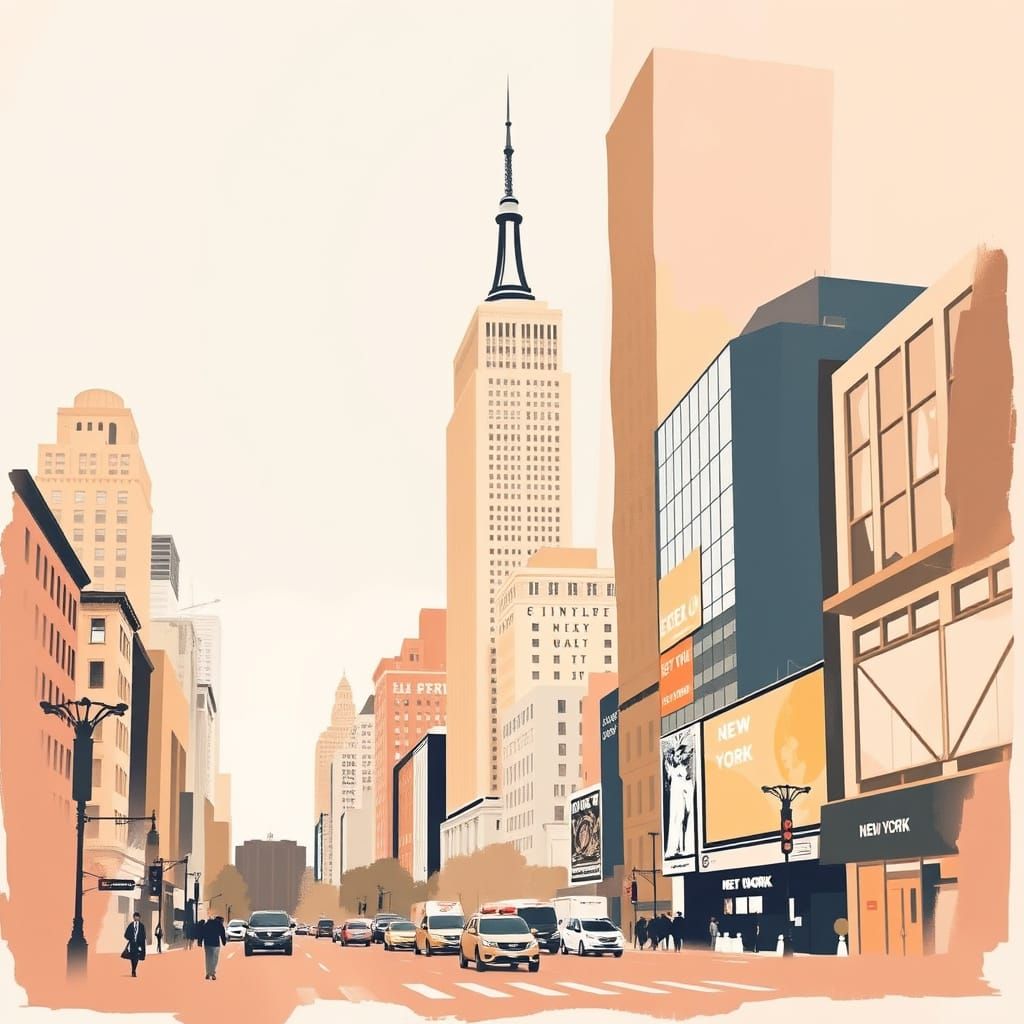 Urban Beige Abstract Colorscape