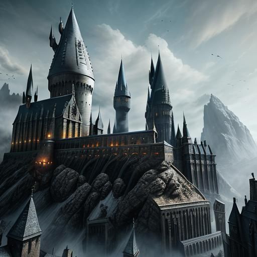 Detailed Matte Painting of Harry Potter