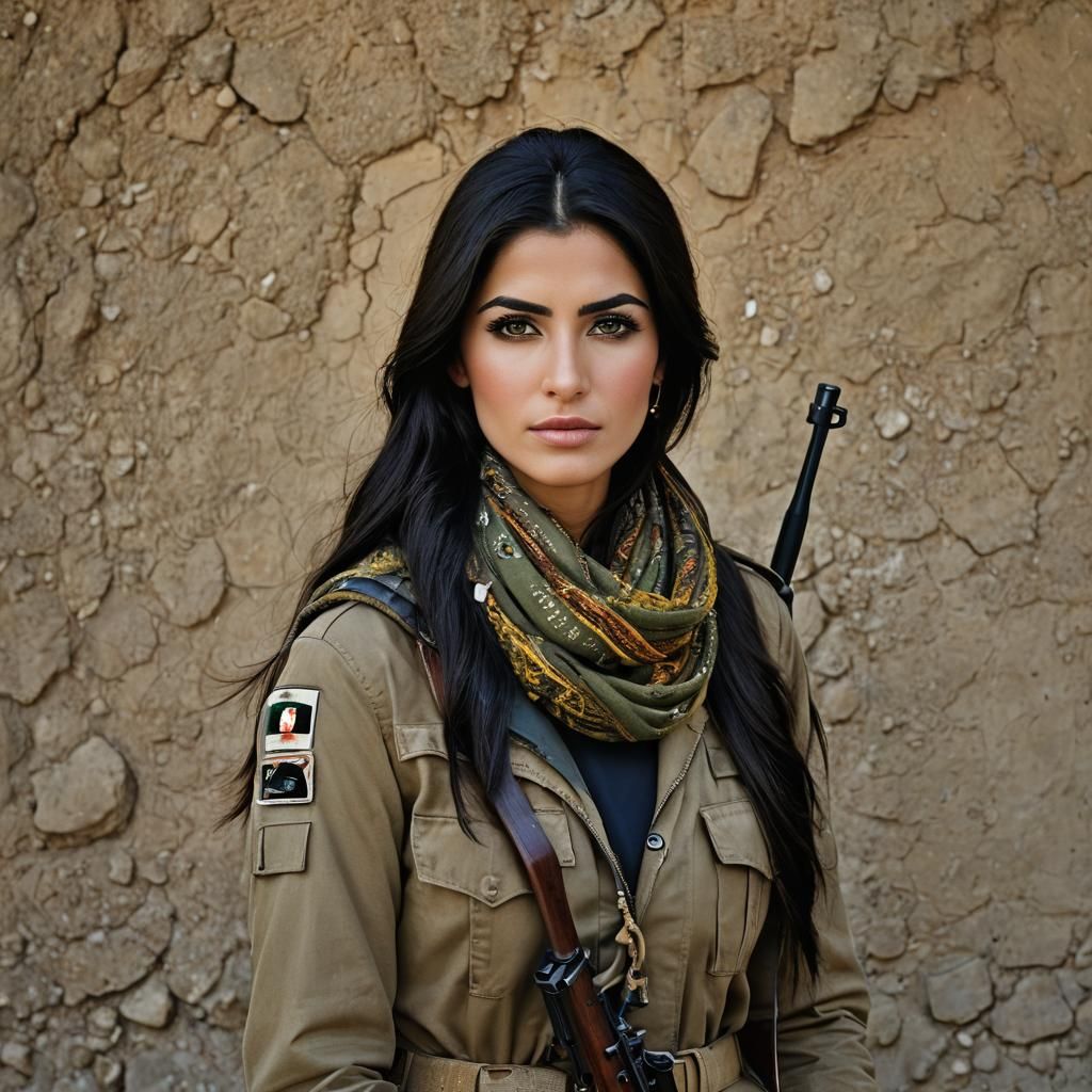 Portrait from Kurdish Army