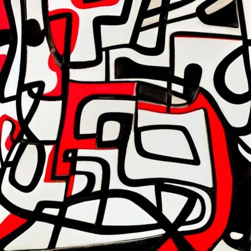 Abstract Expressionism in Jean Dubuffet's Style