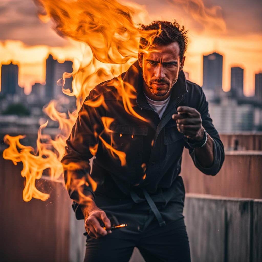 Burning Man: Spontaneous Ignition in Cityscape