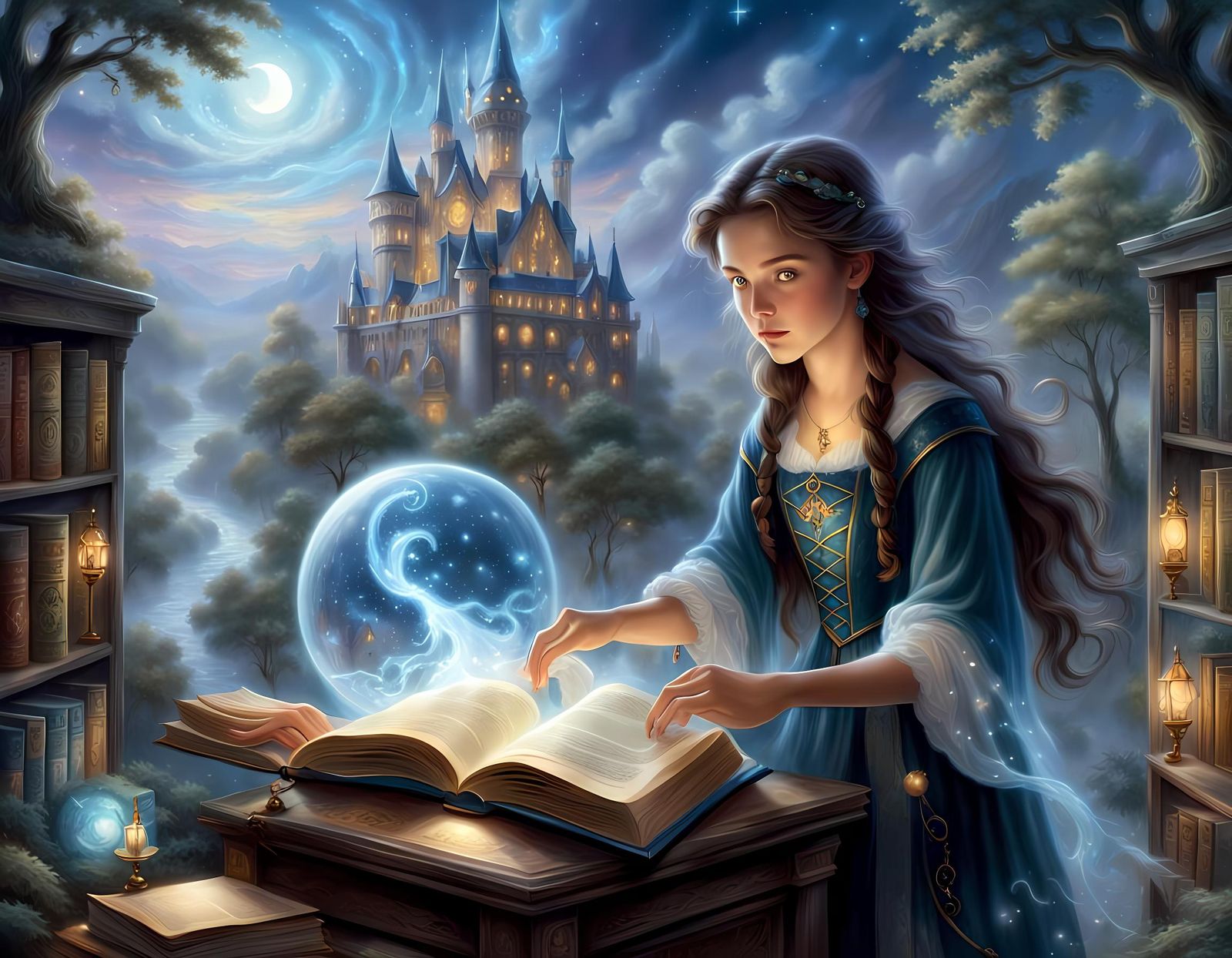 Une jeune apprentie sorcière