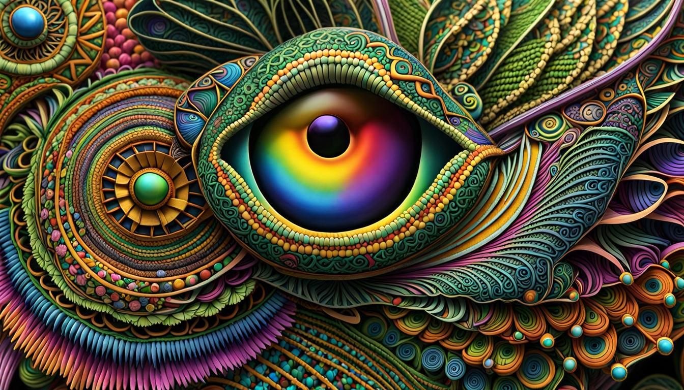 Tasmanian Devil Portrait with Celtic Designs