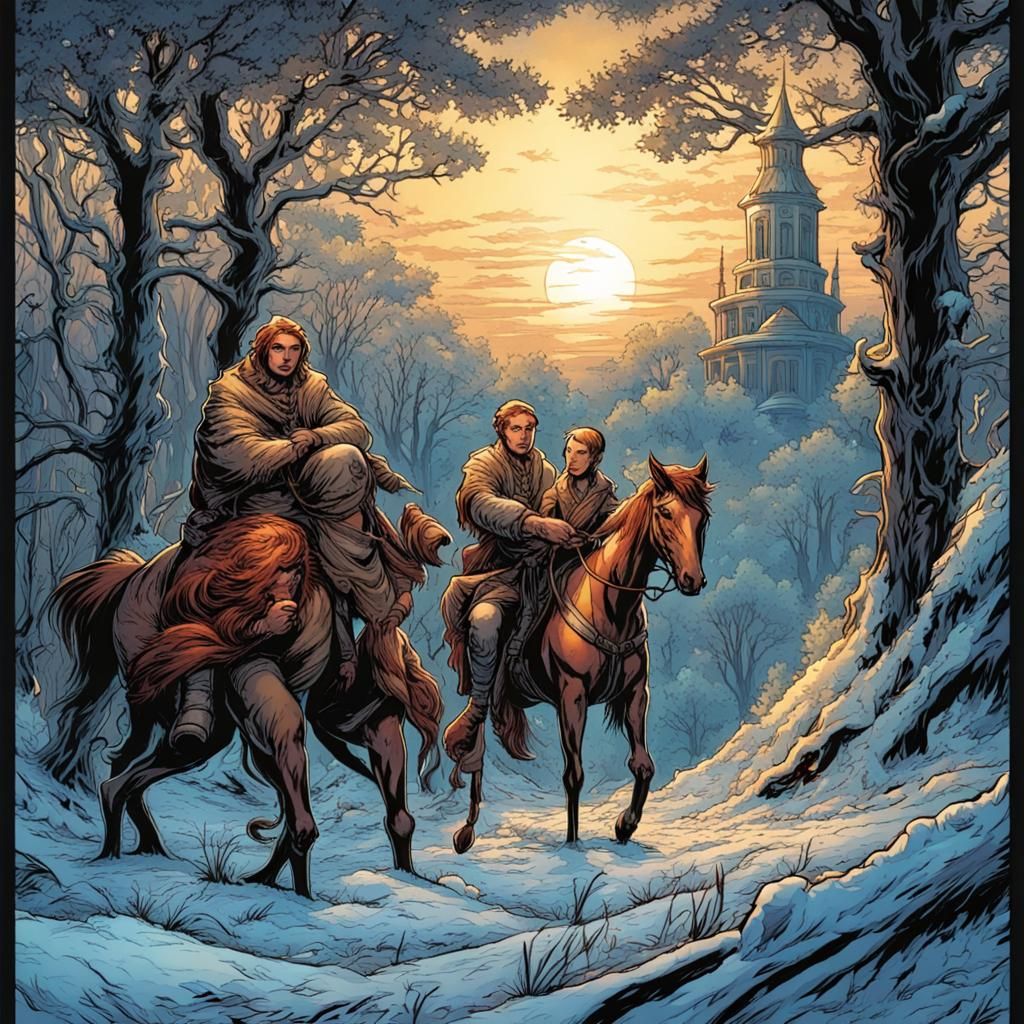 Joyful Ukrainian Folk Tales in Comic Book Style