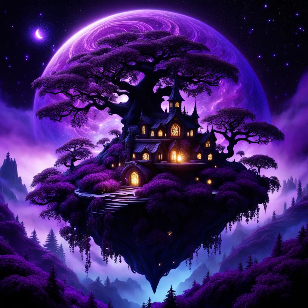 Purple Floating Island 1
