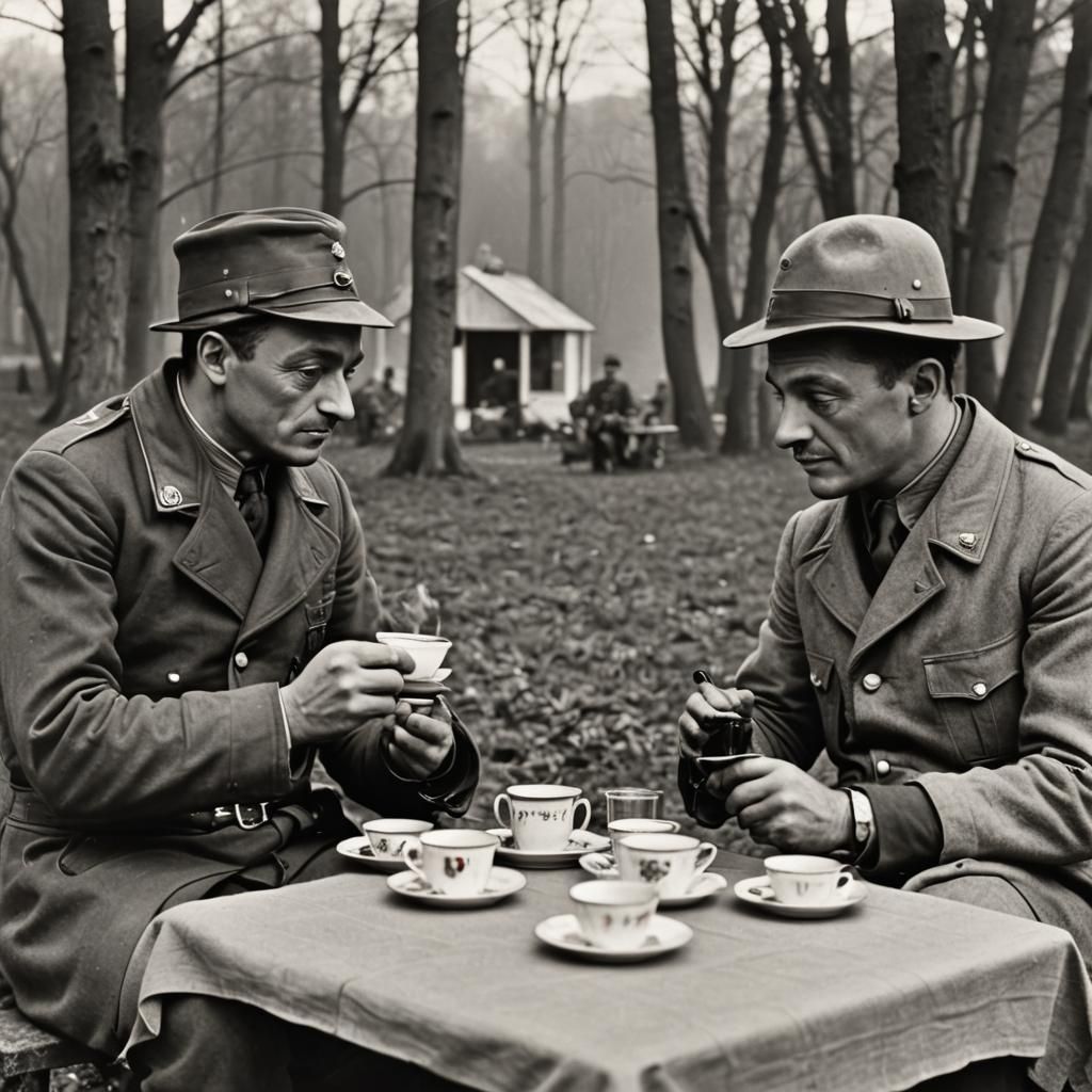 Saint-Exupery and the Red Baron Share Tea