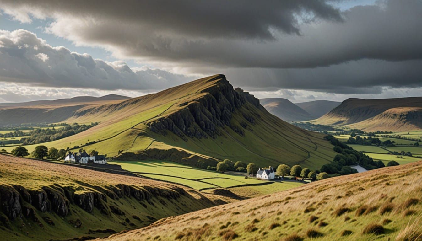 Scotland in Soft Focus: Muted Pastel Landscape