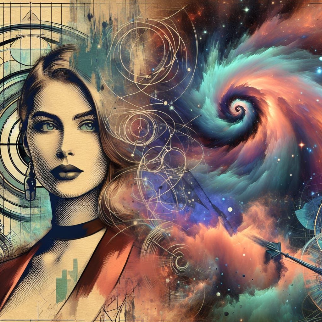 Ethereal Enigma in Cosmic Whirlwind