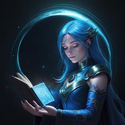 Enchanting Wizard Portrait in Fantasy Illustration Style
