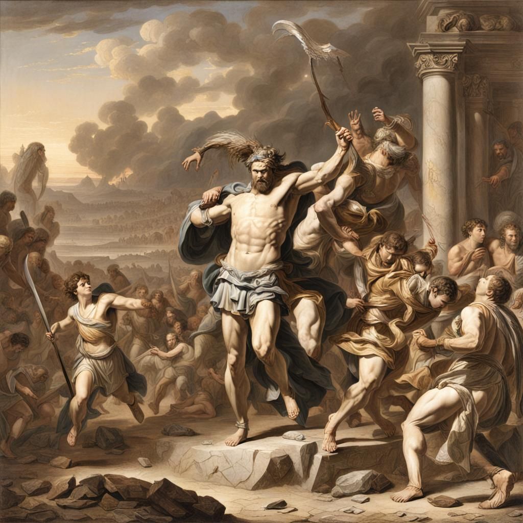 The End of Herakles: A Mythological Depiction