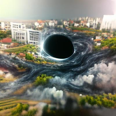 Detailed Matte Painting of a Black Hole