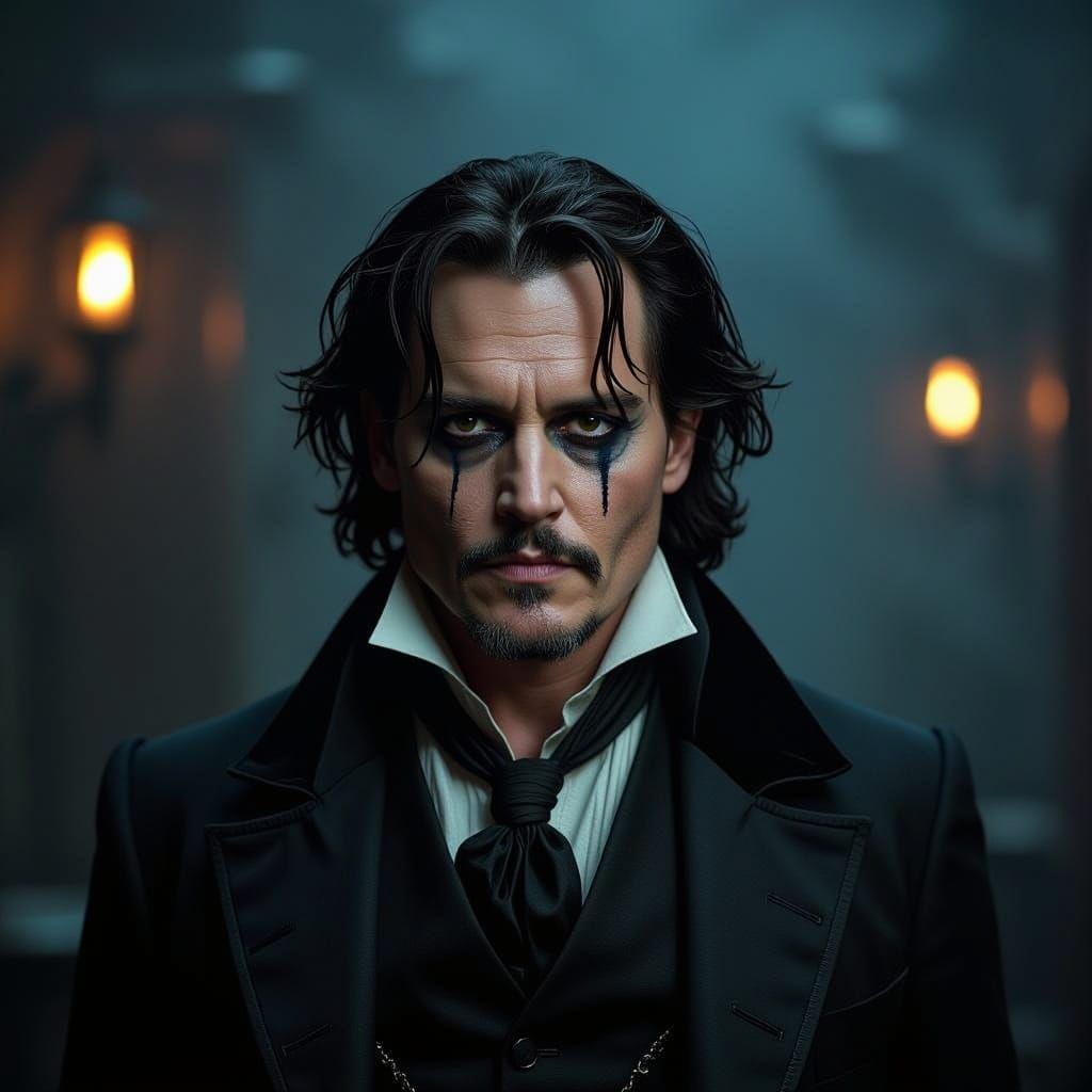 Actor Johnny Depp in a Victorian-Era Opium Den
