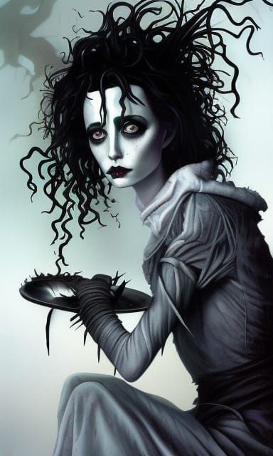 Edward Scissorhands: Dark Fantasy Portrait